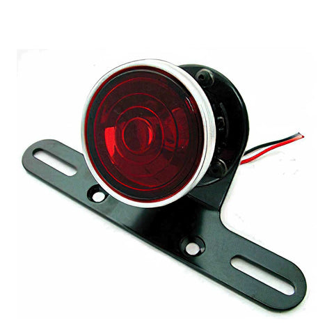 Custom Chrome Universal Classic 2" Round Taillight Fits For Harley Cafe Racer Motor Motorcycle