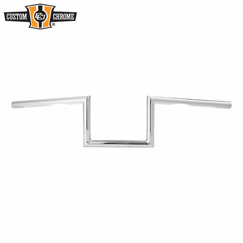 Jammer 1" Wide Z-Bar 6" Rise 60's Handlebar W/ Dimpled Chrome Fits For Harley 1" Clamp