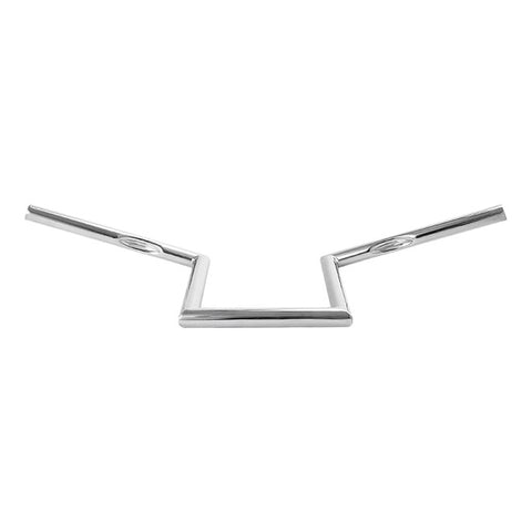 Jammer 1" Wide Z-Bar 6" Rise 60's Handlebar W/ Dimpled Chrome Fits For Harley 1" Clamp