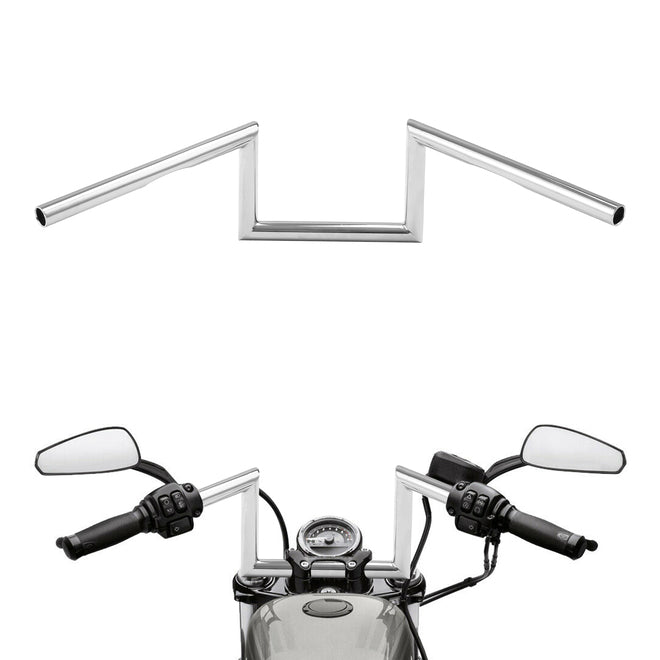 Jammer 1" Handlebar 6" Rise 60's Dimpled Narrow Z-Bar Chrome Fit For Harley 1"Clamp New