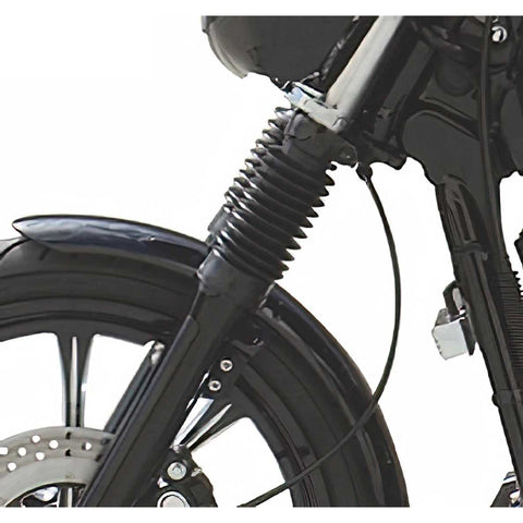 Custom Chrome Bikers Choice Fork Boots 35mm Fit For Harley Classic Bobber Vintage Black