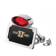 Custom Chrome Chrome Cateye SideMount LED Taillight Frame Fit For Harley 5-speed Softail 87-99