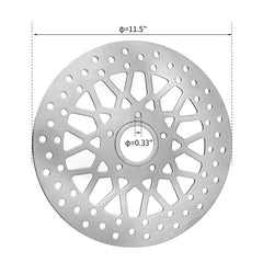 Custom Chrome 11.5" Front Brake Rotor Mesh Fit For Harley Touring 1984-2007 Softail 1984-2014 XL 1984-2013