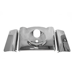 Custom Chrome Smooth 3-Piece Fork Tins Covers Kit Chrome Black Fit For Harley Softail FLST 2000-2015