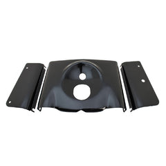 Custom Chrome Smooth 3-Piece Fork Tins Covers Kit Chrome Black Fit For Harley Softail FLST 2000-2015