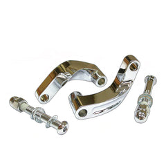 Custom Chrome Chrome Smooth Mirror Relocation Extension Kit Fit For Harley Davidson Motorcycle