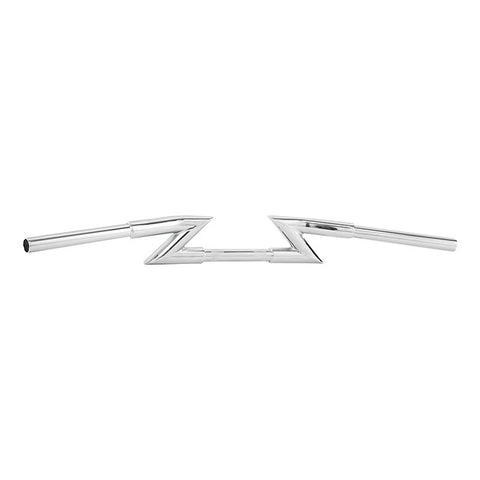 Jammer 1.25"Z-Bar 4"Rise Dimpled Drilled Handlebar Chrome Fit For Harley Chopper Bobber