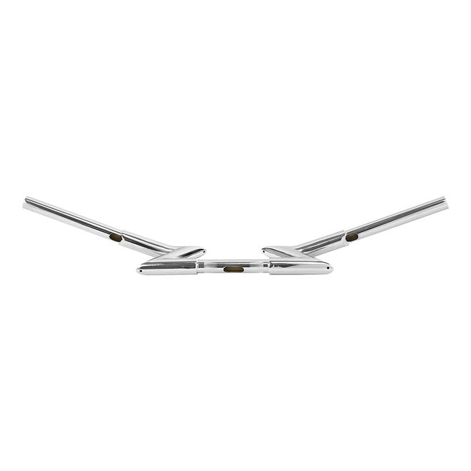 Jammer 1.25"Z-Bar 4"Rise Dimpled Drilled Handlebar Chrome Fit For Harley Chopper Bobber