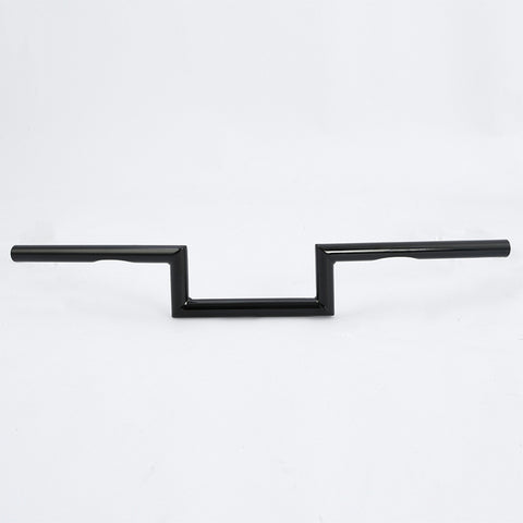 Jammer 1"Wide Style Z-Bar 4"Rise 60's Handlebar W/ Indent Gloss Black Fits For Harley 1"Clamp