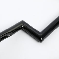 Jammer 1"Wide Style Z-Bar 4"Rise 60's Handlebar W/ Indent Gloss Black Fits For Harley 1"Clamp