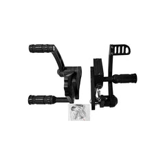 Custom Chrome 3/4" Forward Controls Kits Black For Harley Softail 1986-1999 FL/FX /FXWG 1958-1986