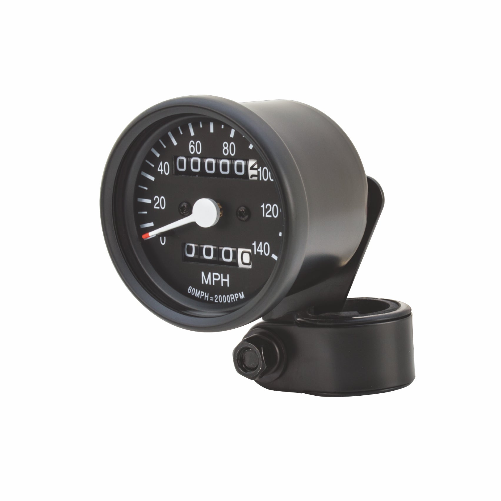 Custom Chrome Speedometer Resettable Odometers 2:1 Ratio 140MPH Fit Fo ...
