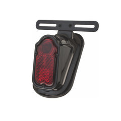 Custom Chrome Universal Tombstone Rear Red Brake Taillight Chrome Black For Harley Bobber Chopper
