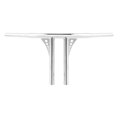 Santee 12" Rise 1.25" T-Bar Straight-Up Handlebar Chrome Gloss Black Fit For Harley 3.5 C to C Hole