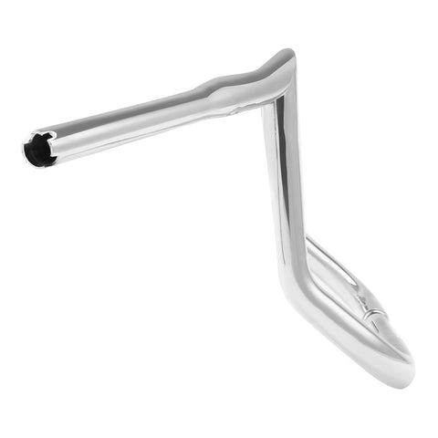 Santee 12" Rise Handlebar 1.25"Ape Hanger Bar Fit For Harley Touring FLHT 1982-up Gloss Black Chrome