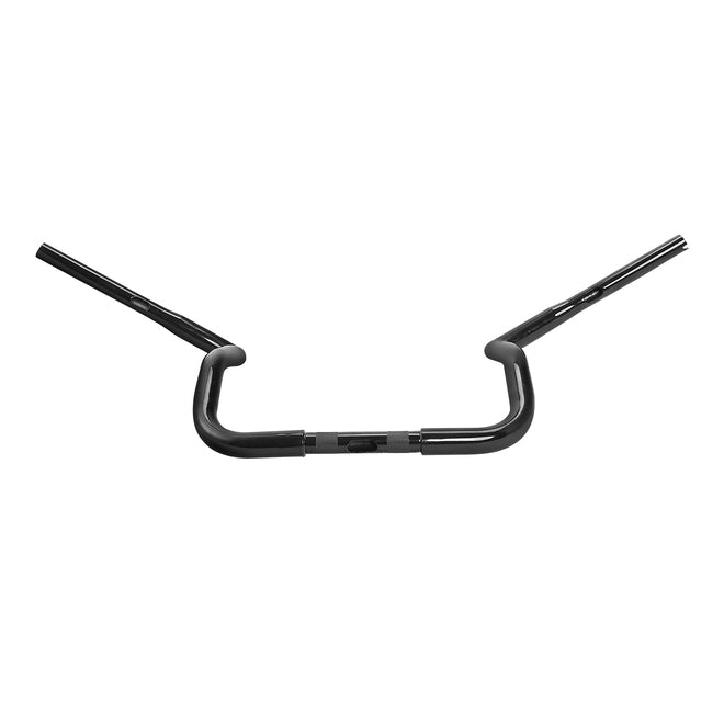 Santee 12" Rise Handlebar 1.25"Ape Hanger Bar Fit For Harley Touring FLHT 1982-up Gloss Black Chrome