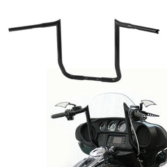 Santee 17" Rise Handlebar 1.25"Ape Hanger Bar Fit For Harley Touring FLHT 1982-up Gloss Black Chrome