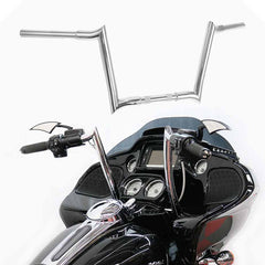 Santee 1.25" Ape Hangers 14" Rise Handlebar Fits For Harley Softail Sportster XL Chrome Gloss Black