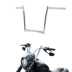 Santee 1.25" Ape Hangers 17" Rise Handlebar Fits For Harley Softail Sportster XL Chrome Gloss Black