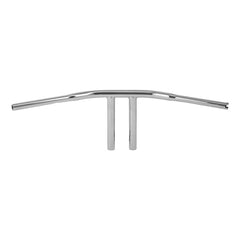 Santee 10" Rise 1-1/4" T-Bar Handlebar Chrome Black Fit For Harley with 3.5" Center to Center Hole