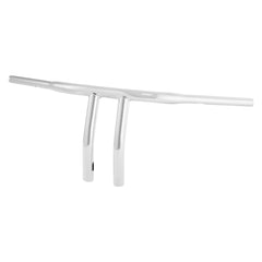 Santee 10" Rise 1-1/4" T-Bar Handlebar Chrome Black Fit For Harley with 3.5" Center to Center Hole