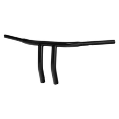 Santee 10" Rise 1-1/4" T-Bar Handlebar Chrome Black Fit For Harley with 3.5" Center to Center Hole