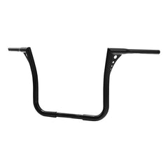 Custom Chrome 1.25" Fat Handlebar 15" Rise Hanger Bar Gloss Black Chrome Fit For Harley Touring FLHF/FLHT 82-13