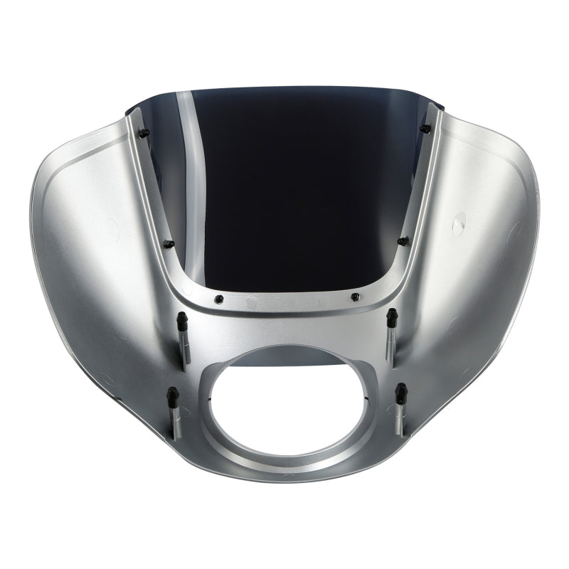 HR3 Barracuda Silver Denim Headlight Fairing & Windshield Fit For Harley Softail FXBB FXLR 2018-2025