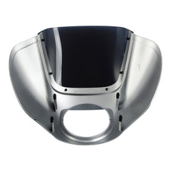 HR3 Barracuda Silver Denim Headlight Fairing & Windshield Fit For Harley Softail FXBB FXLR 2018-2025
