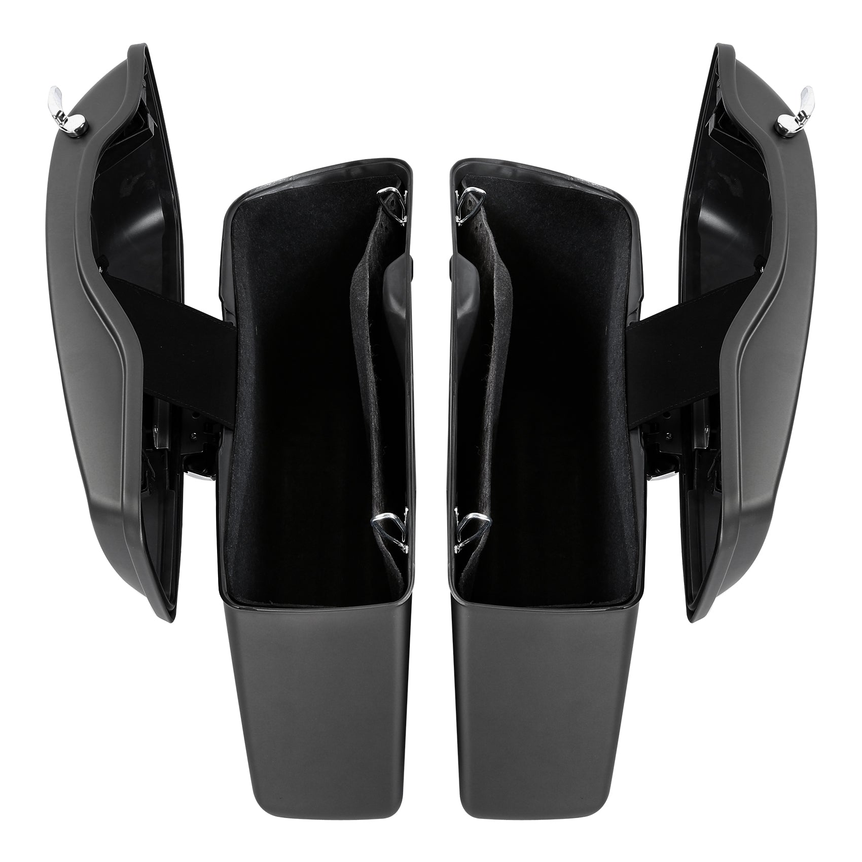 HR3 Industrial Gray Denim Hard Saddlebags (Regular) For 14-23 Harley Touring