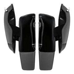 HR3 Industrial Gray Denim Hard Saddlebags (Regular) For 14-23 Harley Touring