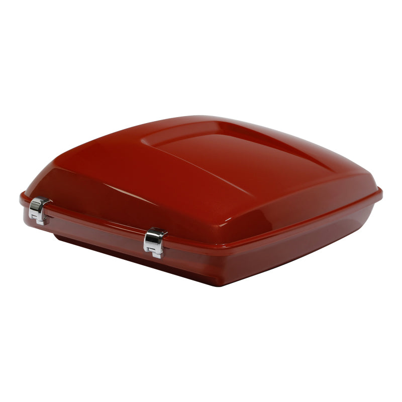 HR3 Pearl Red & Dark Alloy 5.5" Razor Style TTouring Trunk Luggage For 14-24 Touring