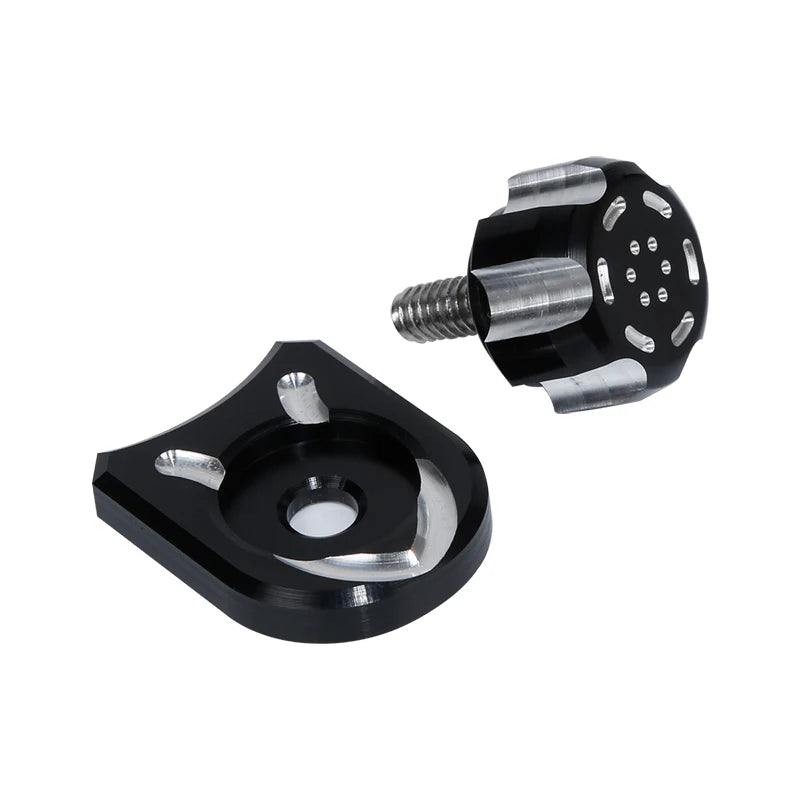 Aluminum Rear Seat Screw Bolt Mount Knob Cover Fit For Harley Touring 1996-2024