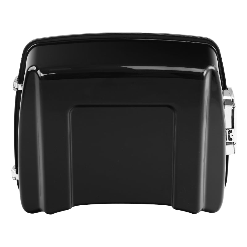 HR3 Vivid Black 10.7" Chopped Style Touring Trunk Luggage For 14-24 Harley Touring