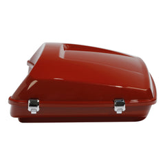 HR3 Pearl Red & Dark Alloy 5.5" Razor Style TTouring Trunk Luggage For 14-24 Touring