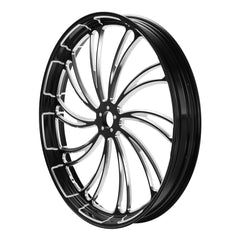 Custom Chrome 26×3.5" Black Billet CNC Front Wheel Rim 10 Spoke Fits For Harley Touring Custom