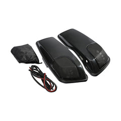 Custom Chrome 5"x7" Saddlebag Lid Speaker Grills Unpainted Fit For Harley Touring 14+ Primered