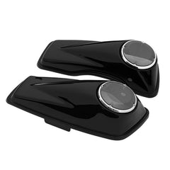 Custom Chrome CVO Saddlebag Lids w/ 6.5"Speaker Grills Unpainted For Harley Touring 14+