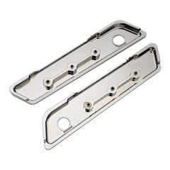 Custom Chrome Saddlebags Hinge Latch Covers Gloss Black Chrome Fit For Harley Touring Road King Glide 14-up
