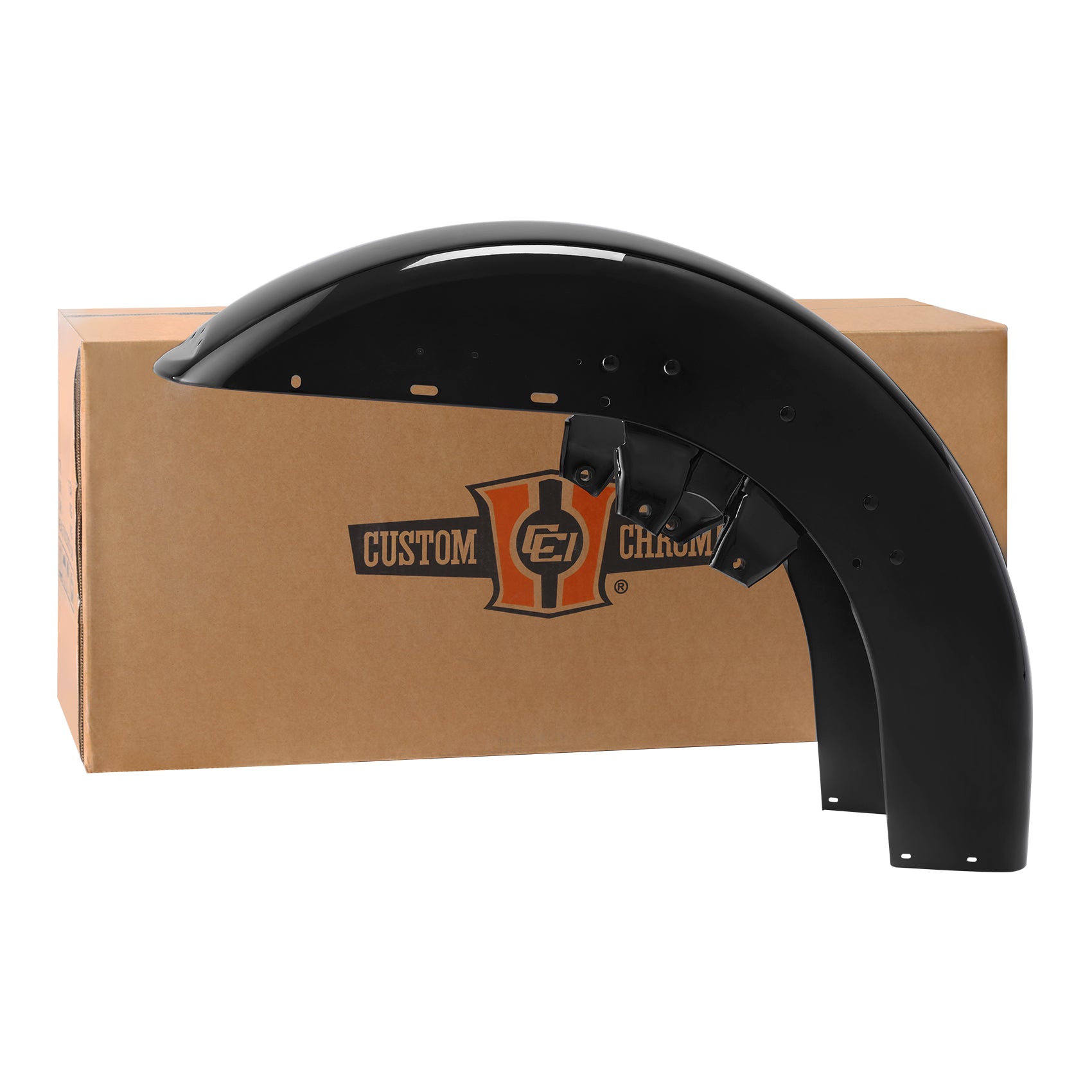 BID4ZE Gonna Parafango Anteriore In Metallo Con Fiamme Per Harley Touring 2014-2023 - Nero, Aftermarket, Per Road Glide, Street Glide, Electra Glide, Road King, Tri Glide