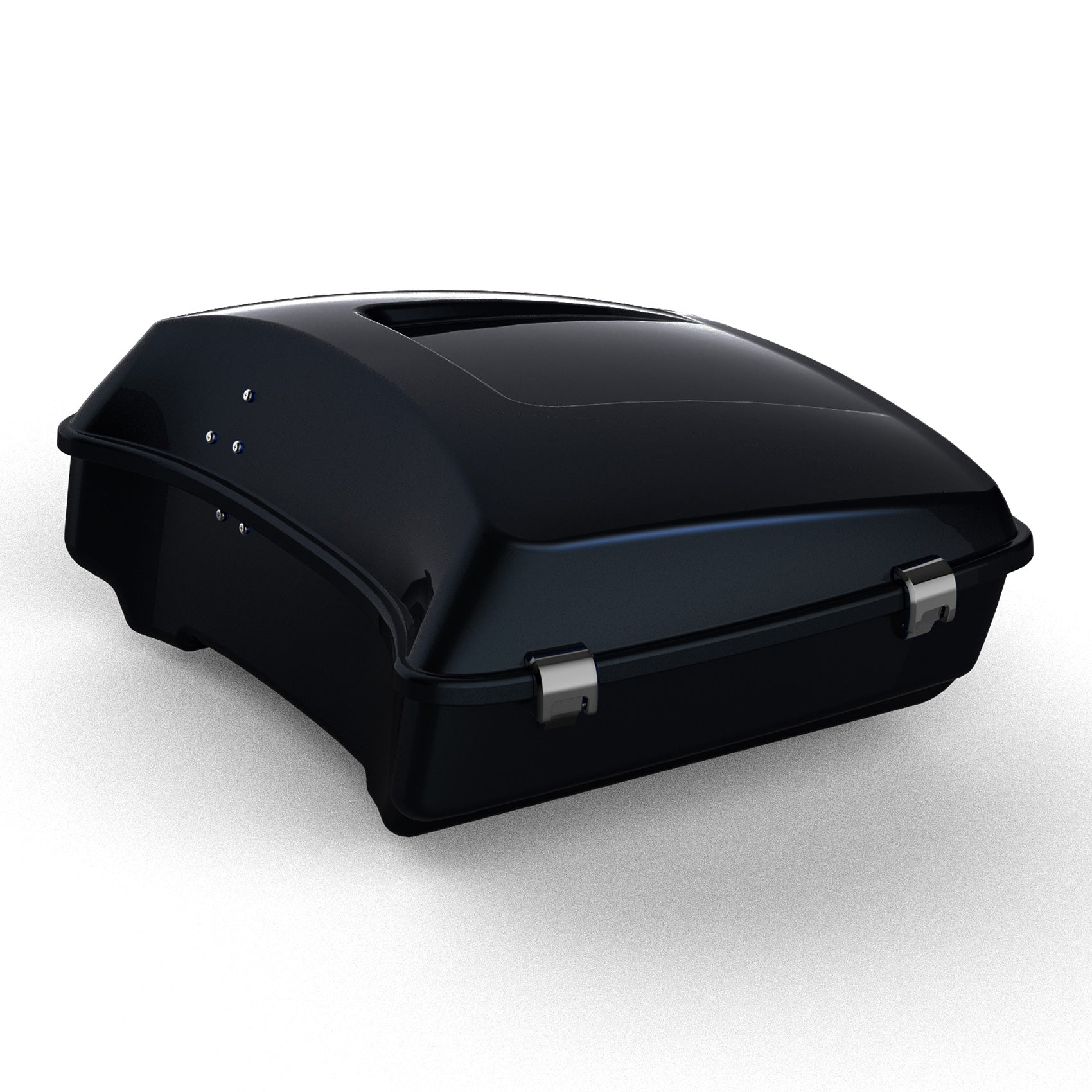 HR3 Mako Shark Fade 10.7" Chopped Style Touring Trunk Luggage For Harley Touring 2014-2024