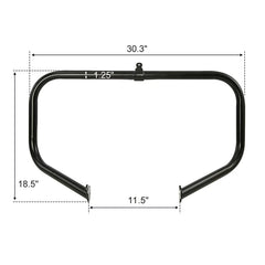 HR3 Black Chrome Engine Guard Highway Crash Bar Fit For Harley Touring Road Glide 09-23