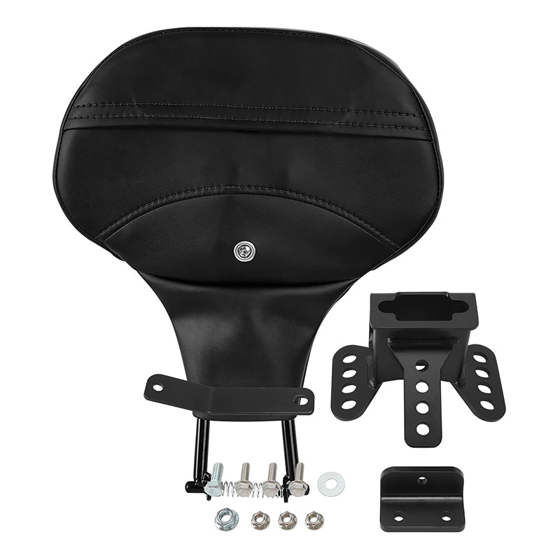 C.C. RIDER Rider Backrest 2 Up Seat Driver Backrest Pad For Harley Touring CVO Street Glide Road Glide Electra Glide Road King, 1988-2025