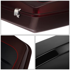 HR3 Midnight Crimson / Vivid Black 2022UL 10.7" Chopped Style Touring Trunk Luggage For 14-24 Harley Touring