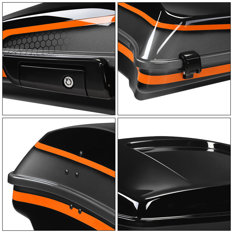 HR3 APEX 5.5" Razor Style Touring Trunk Luggage For 14-24 Touring