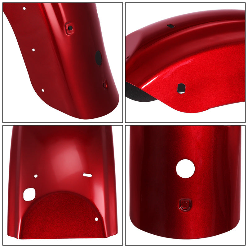 HR3 Velocity Red Sunglo 2016S Motorcycle Rear Fender Mudguard For Harley 2014-2023 FLHX FLHXS, 2015-2023 FLTRX FLTRXS