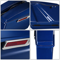 HR3 Bright Billiard Blue Hard Saddlebags (Regular) For 14-23 Harley Touring