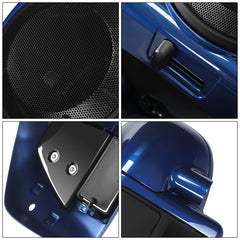 HR3 Superior Blue Vented Lower Fairing Kit With 6.5" Speaker Pods For Harley Touring models 2014-2024