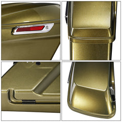 HR3 Olive Gold Hard Saddlebags (Regular) For 14-23 Harley Touring