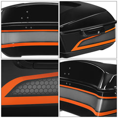 HR3 APEX 13.7" King Size Touring Trunk Luggage For 14-24 Harley Touring